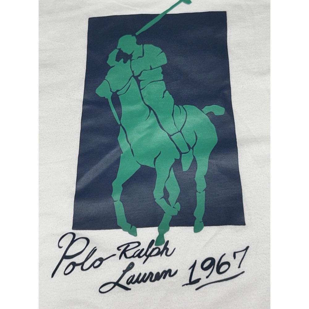 Polo Ralph Lauren Men's 4XLT/4TGL White Graphic Logo Jersey Short Sleeve T-Shirt - Picture 10 of 11